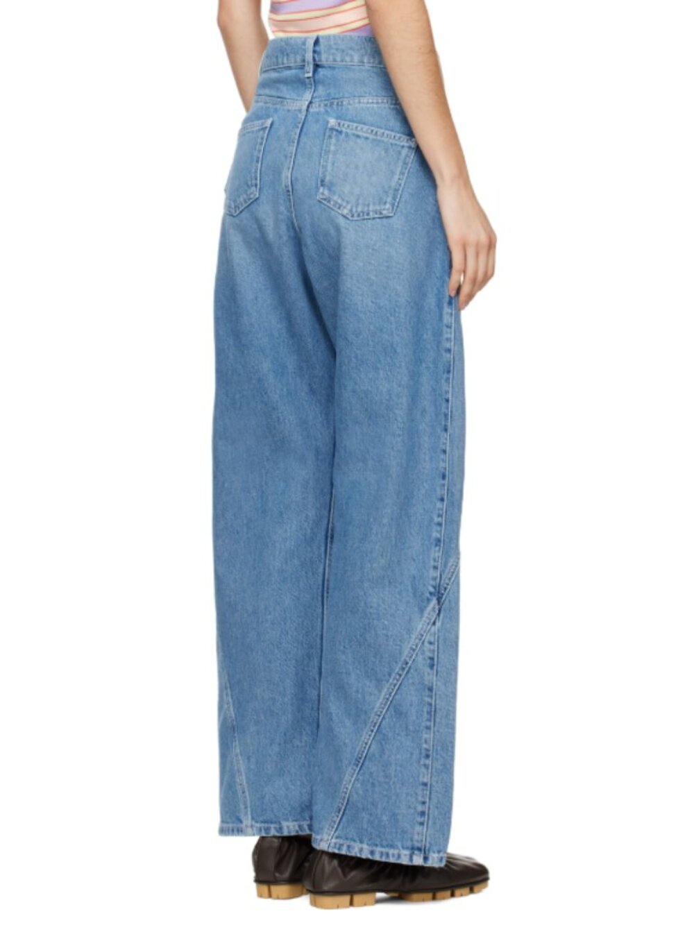 JW Anderson Blue Twisted Workwear Jeans Size 30 - Picture 2 of 7
